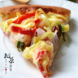 虾仁培根披萨