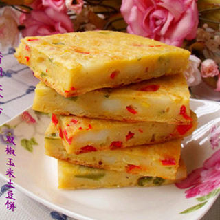 双椒玉米土豆饼