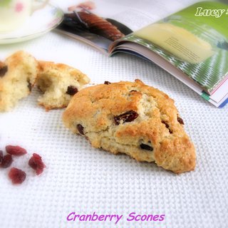 英式茶点--蔓越莓司康--Cranberry Scones