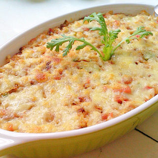 什锦火腿焗饭