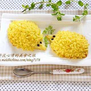 专属于孩子的卖萌西餐：小刺猬奶油土豆泥