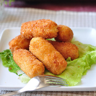 虾仁奶油可乐饼