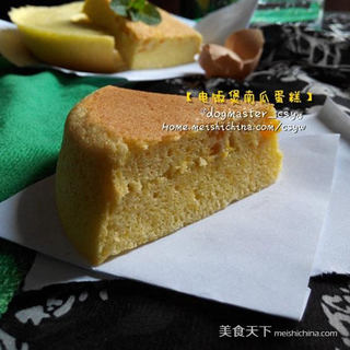 从第一次接触就一直在努力【电饭煲南瓜蛋糕】