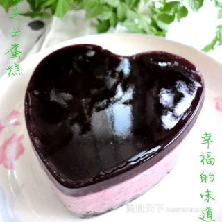 蓝莓酱冻芝士蛋糕