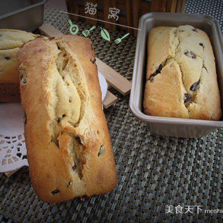 蜜豆鲜奶油磅蛋糕