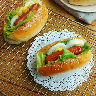 早餐热狗面包