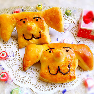 万圣节小动物面包(卡士达酱馅)