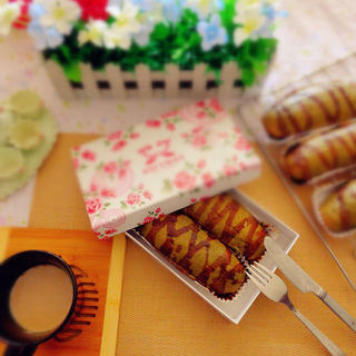 抹茶可可豆沙餐包