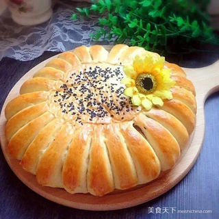 向日葵豆沙面包