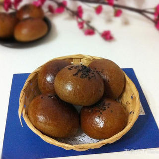 黑芝麻早餐包