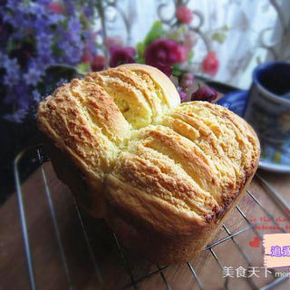 面包机也能做出销魂香酥的美味面包--日式吐司面包（椰蓉吐司）