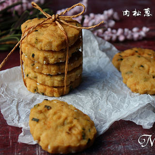 肉松香葱桃酥