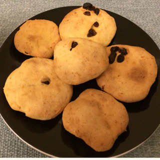 曲奇模样的香橙烤饼干