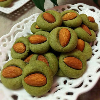 抹茶杏仁饼干