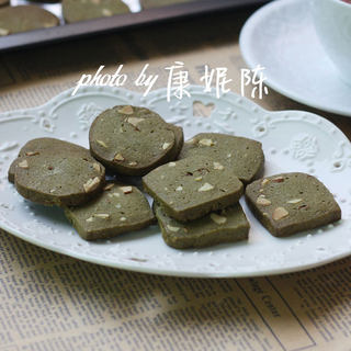 抹茶杏仁饼干