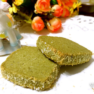 椰蓉抹茶手工饼干