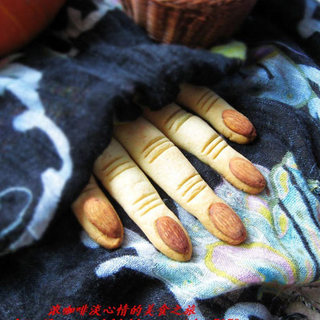 万圣节恐怖点心—女巫手指饼干