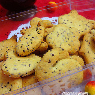黑芝麻咸香饼干