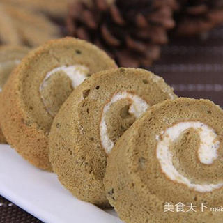 舌尖上的青涩风情——抹茶蛋糕卷