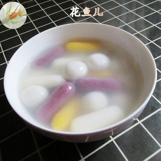汤圆三色芝士年糕