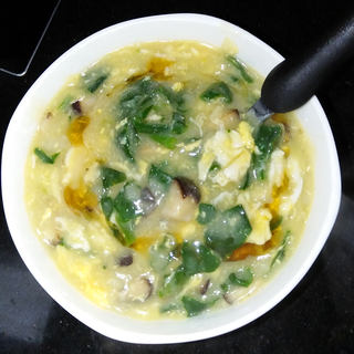 菠菜咸疙瘩汤